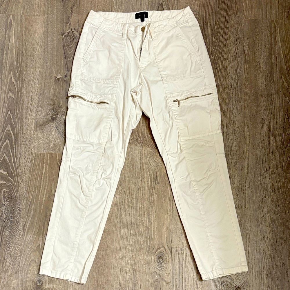 Cache white‎ slim crop Cargo Pants 4